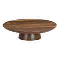 12" x 3" Round Walnut Cake Stand 23151-123-78